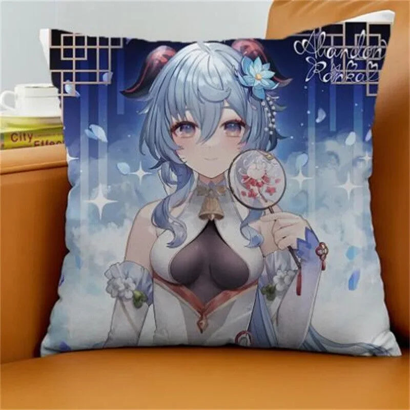 Axyaa Gan Rain Anime Cushion Cover for Stylish Home Decor