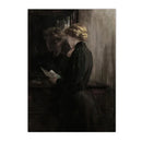 Moody Victorian Woman Portrait Wall Art Print by Axyaa