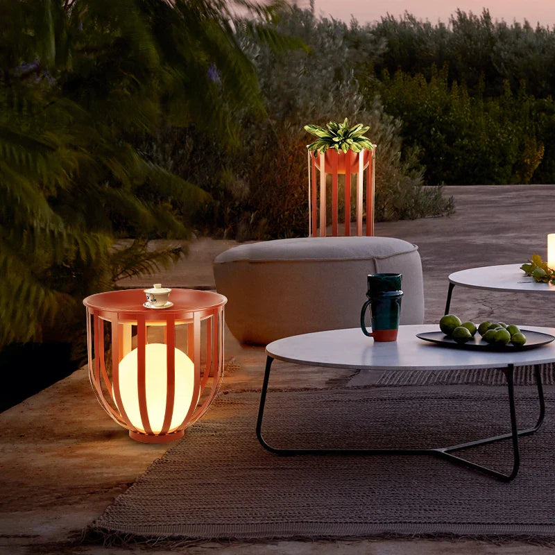 Axyaa Solar Garden Lamp: Stylish Nordic Flowerpot Light for Courtyard, Walkway, Yard - IP65 Waterproof