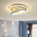 Axyaa Moon Astronaut LED Ceiling Light for Kids Room Decor