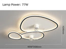 Axyaa Modern Minimal Ultra-Thin Ceiling Fan Light for Summer/Winter
