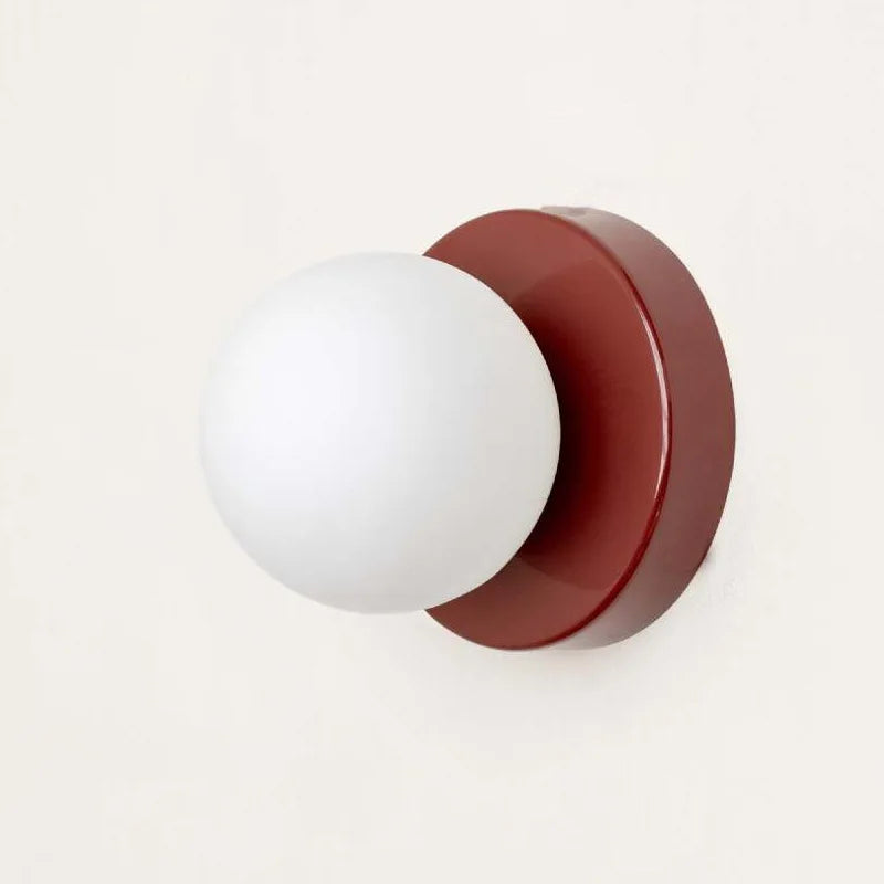 Axyaa Macaron Glass LED Wall Lamp for Bedroom Corridor Decor