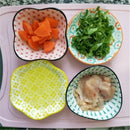 Axya Ceramic Soy Sauce Dish: Small Seasoning Saucer Plate for Butter Snack Sushi