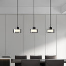 Axyaa Glass LED Chandelier Pendant Light for Home Decor