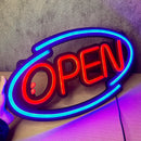 Axyaa Neon Open LED Sign RGB Multicolor Ultra Brightness Store Display