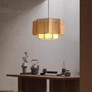 Axyaa Rattan Pendant Light: Japanese Wabi Sabi Bohemian Chandelier for Modern Home Decor