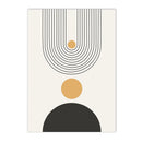 Modern Abstract Line Canvas Print by Axyaa - Boho Minimalist Nordic Wall Art