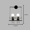Axyaa Cute Doll Wall Light for Bedroom - LED Indoor Sconce Home Decors