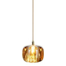 Axyaa Crystal Apple Copper Chandelier Pendant Lighting for Bedroom and Restaurant