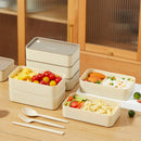 Axyaa Square Divided Lunch Box: Portable, Microwave Safe, Sealed Hot/Cold Food Container