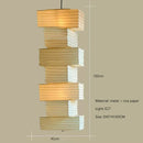 Axyaa Japanese Loft Staircase Pendant Lights - Wabi Sabi Paper Lantern
