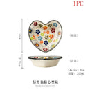 Axyaa Retro Double Ear Ceramic Bowls Set for Household Tableware