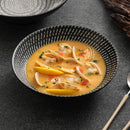 Axyaa Retro Meteor Shower Plate Soup Pasta Bowl Set