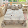 Axyaa Small Fresh Jet Cotton Sheet Single: Ideal for Student Dorms