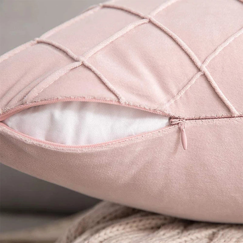 Axyaa Pink Home Sweet Cushion Cover 45x45 - Soft and Stylish Throw Pillow Cover