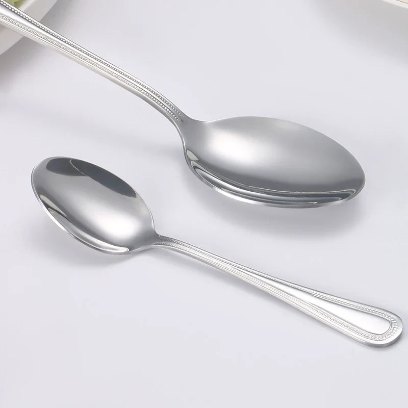 Axyaa Stainless Steel Tableware Set - Knife, Fork, Spoon & Steak Set