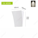 Axyaa LED Gypsum Wall Lamp for Bedroom Living Room Decor