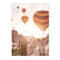 Pink Flower Palm Balloon Canvas Painting Nordic Posters for Modern Living Room Decor by Axyaa