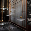 Axyaa Water Droplet Pendant Lamp Glass Chandelier Art Decor Lighting