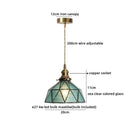 Axyaa Crystal LED Pendant Light: Elegant French Vintage Hanging Lamp