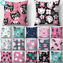 Black Cat Pattern Pillowcase for Sofa Decor Axyaa Brand