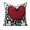 Axyaa Ivory Loop Tufted Cushion Cover 45x45 Nordic Plush Pillows for Home Decor