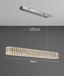 Axyaa Crystal Chandelier Stair Pendant Lamp Living Room Interior Lighting