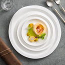 Axyaa Ceramic Wavy Cold Dish Plate - Underglaze Color, Hotel Quality