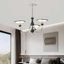 Axyaa Crystal Chandeliers LED Ceiling Hanging Lights for Living Room