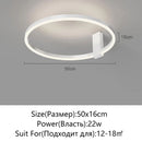 Axyaa LED Ring Ceiling Light Modern Minimalist Chandelier for Home Lighting