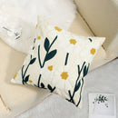 Axyaa Embroidered Flower Linen Cushion Cover 45x45cm