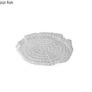Axya Irregular Shape Glass Dinner Plates for Cooking and Serving
