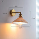Axyaa Copper Arm LED Wall Sconce for Bedroom Bathroom Mirror