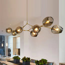 Axyaa Luxe Gold Glass Ball Pendant Lights for Stylish Home Dining Decor
