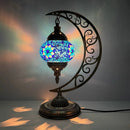 Axyaa Vintage Art Deco Mosaic Glass Table Lamp
