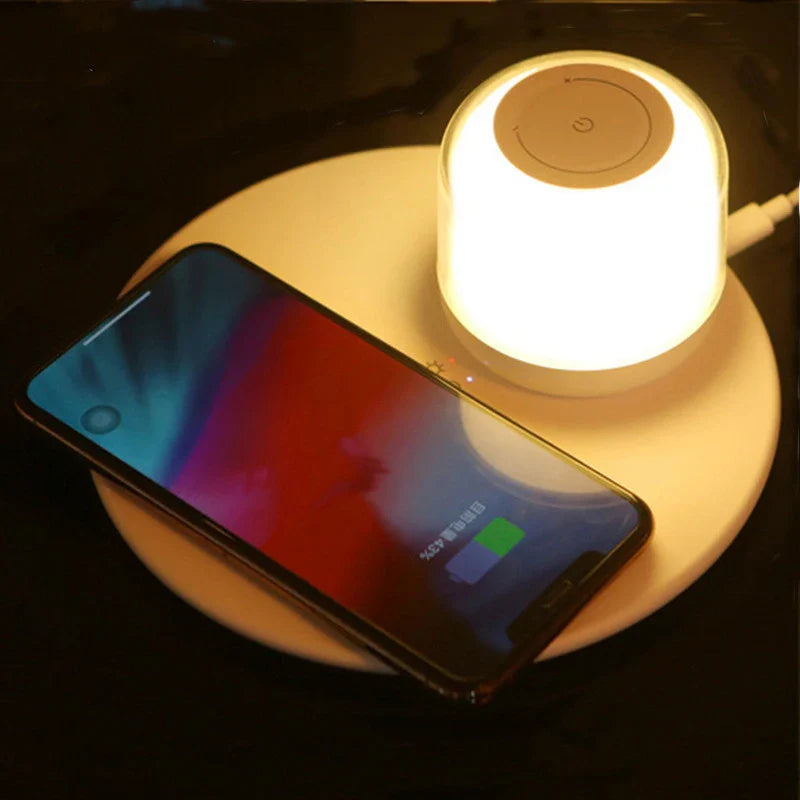 Axyaa LED Wireless Charger Table Lamp for Smartphone - Fast Charging Pad