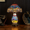 Axyaa Tiffany Table Lamp with LED Stained Glass Desk Lights