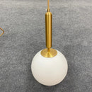 Axyaa Glass Ball LED Pendant Light - Modern Chandelier for Bedroom, Dining Room, Kitchen