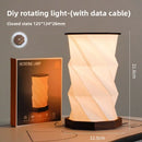 Axyaa Rotating Wood Bedside Lamp with Wireless Charger & Soft Glow Modes