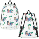 Axyaa Kids Backpack: Stitch Pink Angel School Daypack for Students.