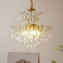Axyaa Crystal E14 LED Pendant Lights: Romantic, Luxury, Art Decor Suspended Lamp
