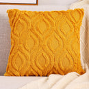 Axyaa Soft Plush Square Cushion Covers for Stylish Sofa Decor