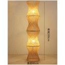 Axyaa Classic Bamboo Weave Floor Lamp LED Fixture