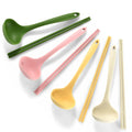Axyaa Silicone Soup Spoon Chopstick Set - Kitchen Dinnerware Kit