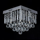 Axyaa LED Crystal Ceiling Lamps for Living Room Bedroom Dining Modern Minimalist Lighting