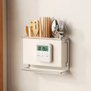 Axyaa Wall Mount Cutlery Holder Knife Chopstick Organizer Rack Kitchen Utensil Storage