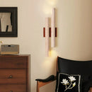 Axyaa Cylindrical Stone Wall Light Sconce, G9 Bulb, Parlor, Bedroom, Stairs, Dining Room