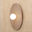 Axyaa Wabi Sabi Style Fan Wall Light for Living Room Bedroom Decor