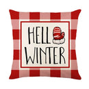 Axyaa Christmas Deer Snowflake Pillow Cover for Stylish Home Decor