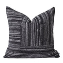 Axyaa Modern Deep Gray Striped Pillow Cover in Simple Texture